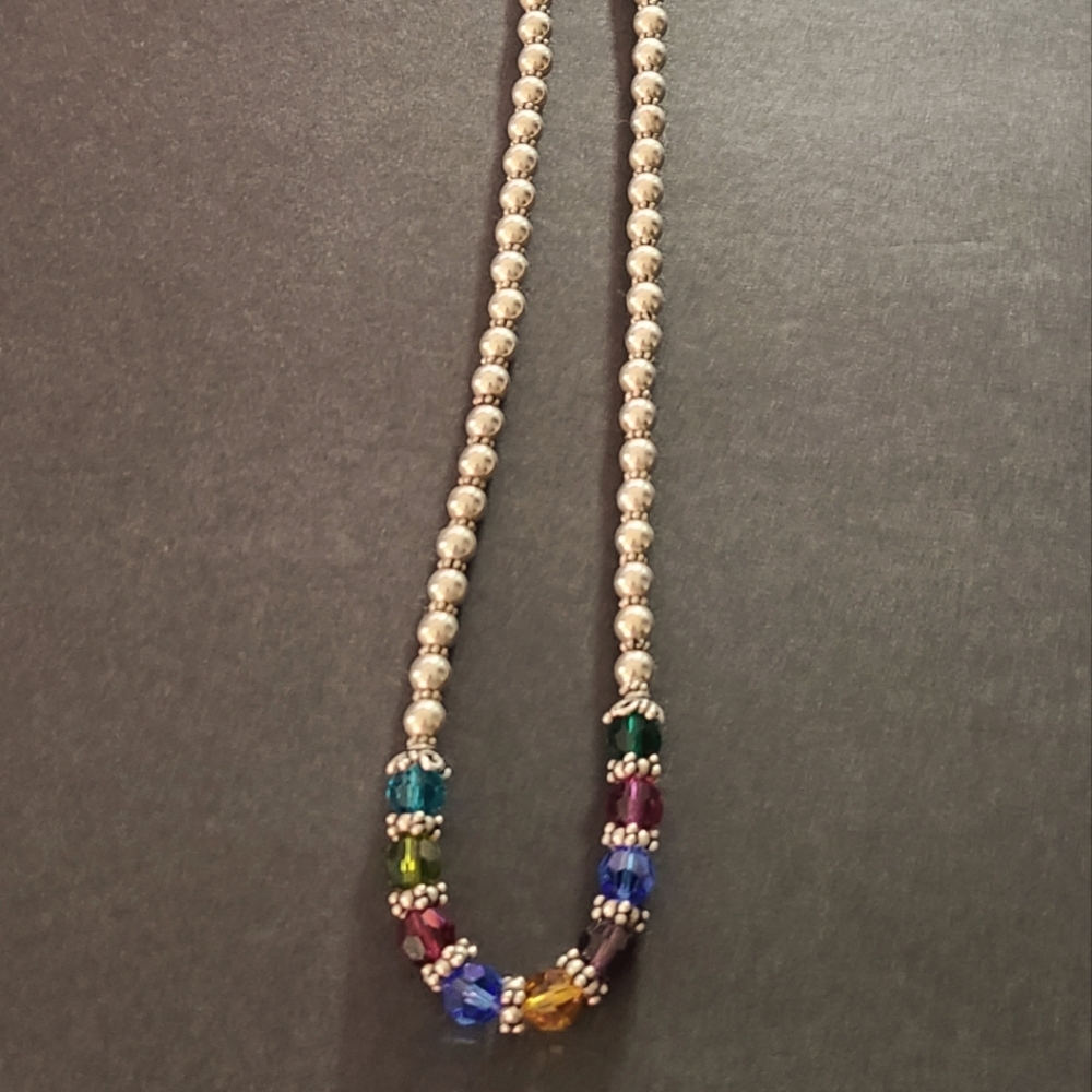 Sterling and Swarovski necklace